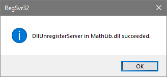regsvr32 dllunregisterserver