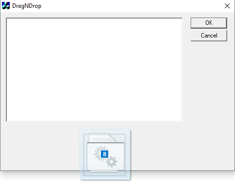 Files dragged from Windows explorer