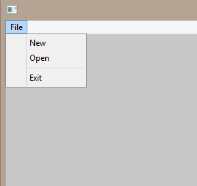LoadMenu AppendMenu Demo Application screen shot