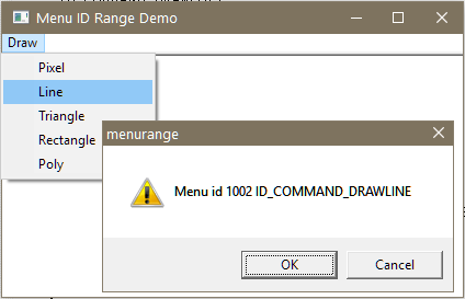 Menu ID range ON_COMMAND_RANGE