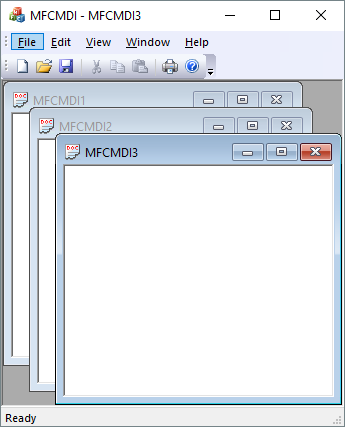 Multiple Document Interfae (MDI) Application