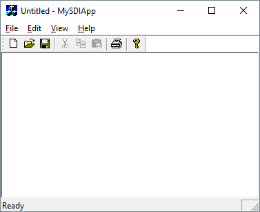 Single Document Interfaing (SDI) Application