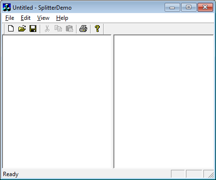 CSplitterWnd demo