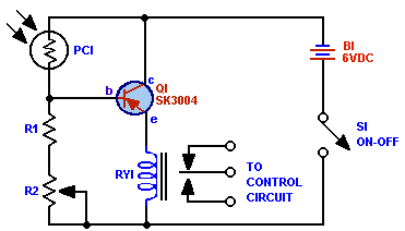 Light Activated Switch Circuit Diagram