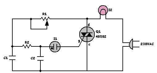 Lamp Dimmer Circuit Diagram