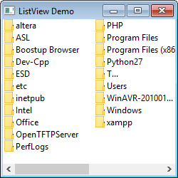 What are the types of views supported in ListView?